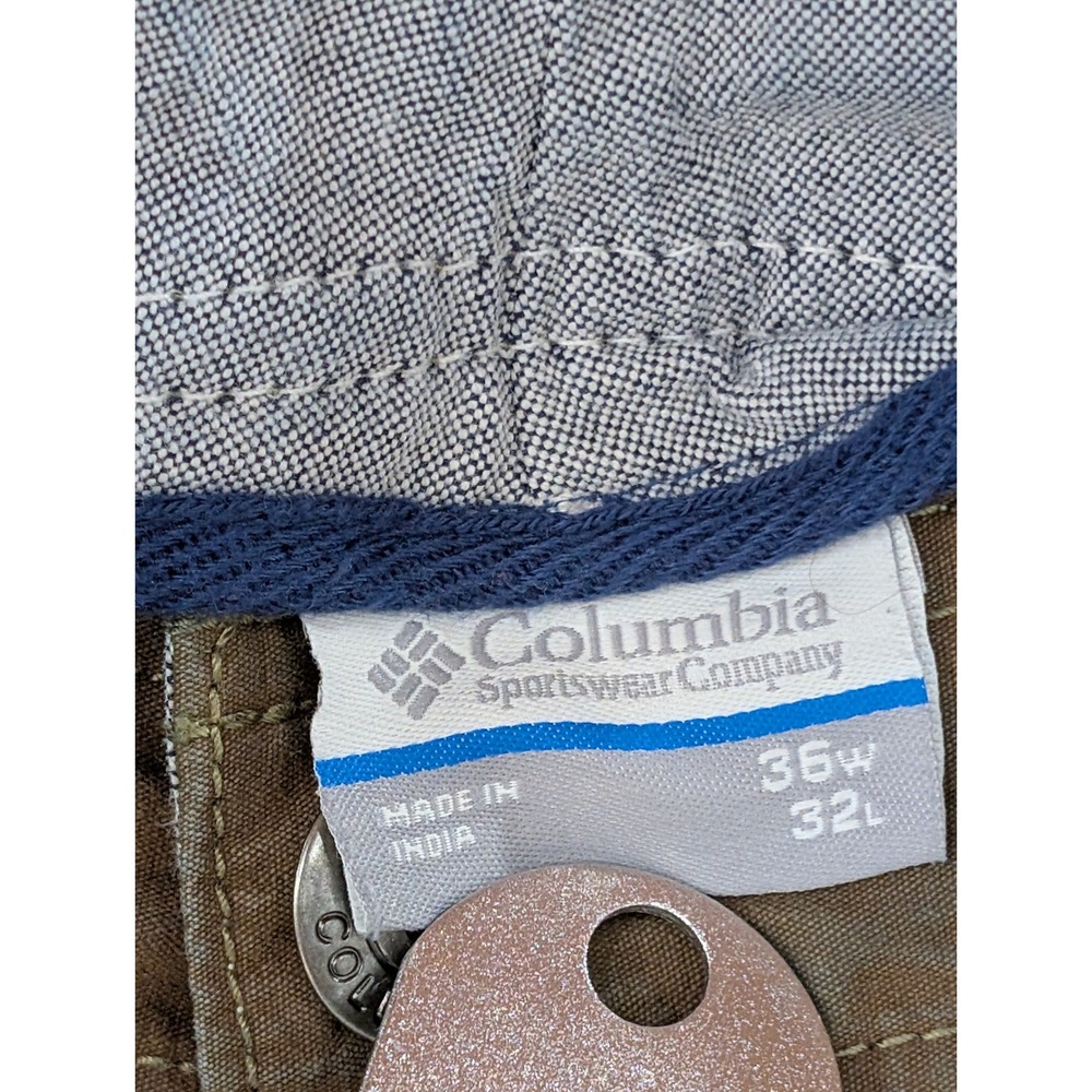 Columbia Mens Pants 36x32 Regular‎ Fit Casual Work Utility Outdoor Brown - Picture 2 of 4